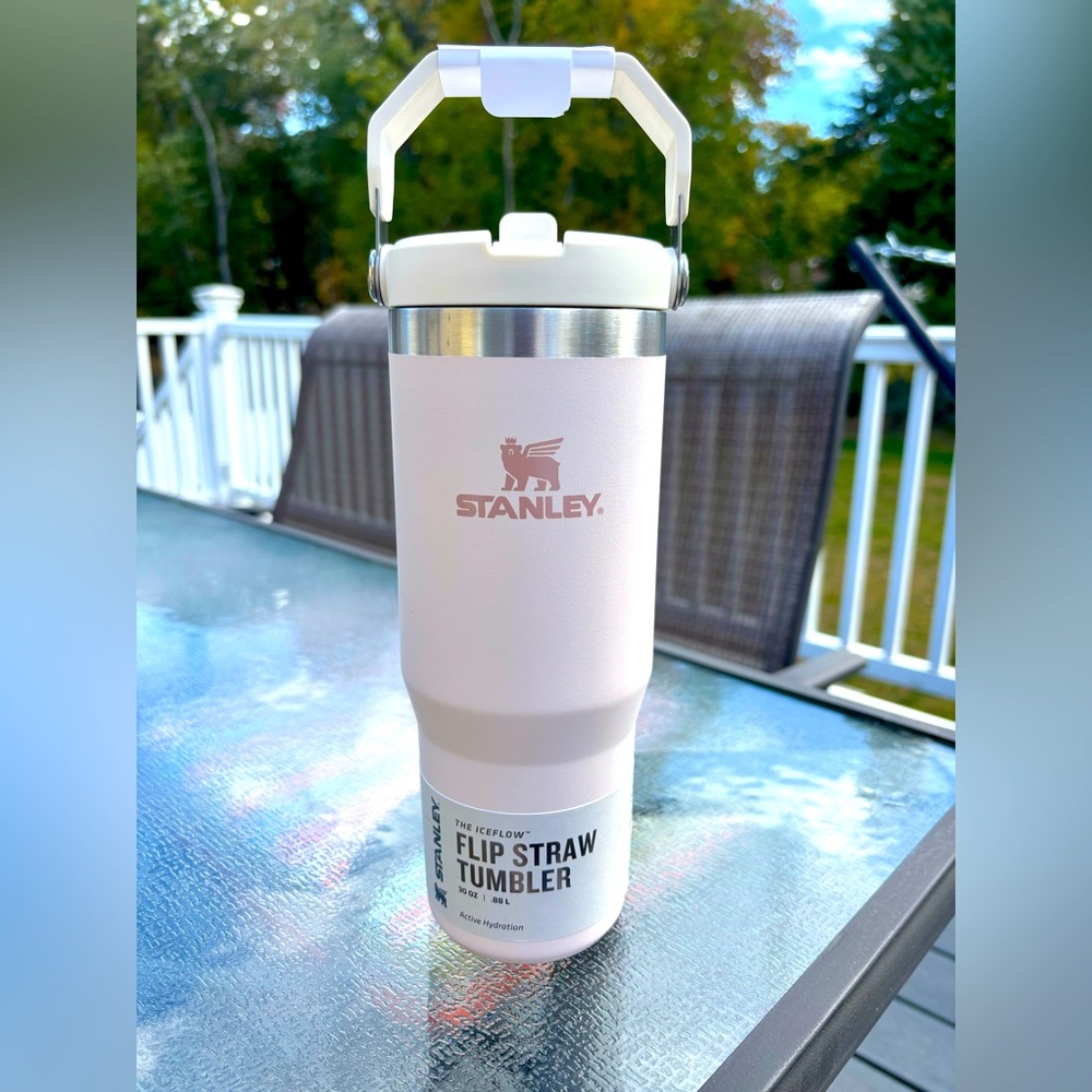 Brand New never used Stanley Flip Straw Tumbler blush pink color